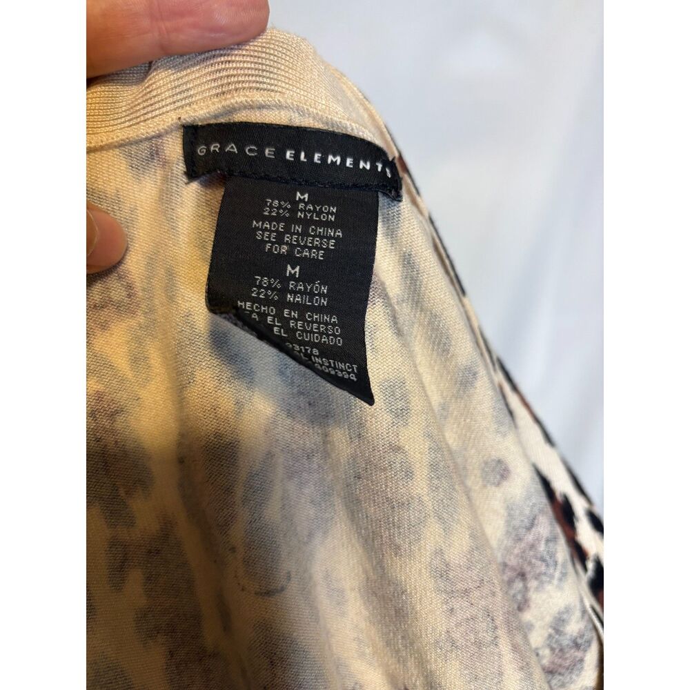 Grace Elements Leopard Print Open Front Cardigan … - image 6